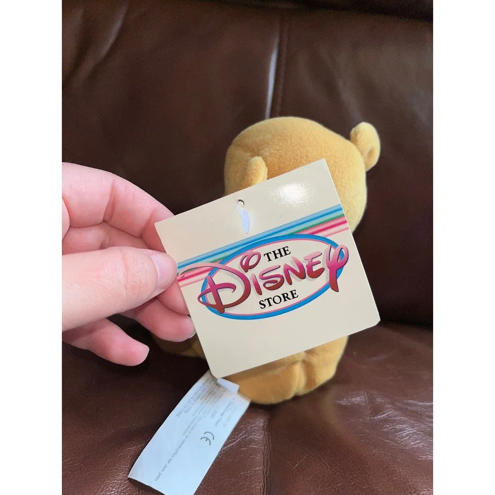 Disney Store Winnie the Pooh Mini Bean Bag Plush Gingham‎ Scarf Honey Pot NWT